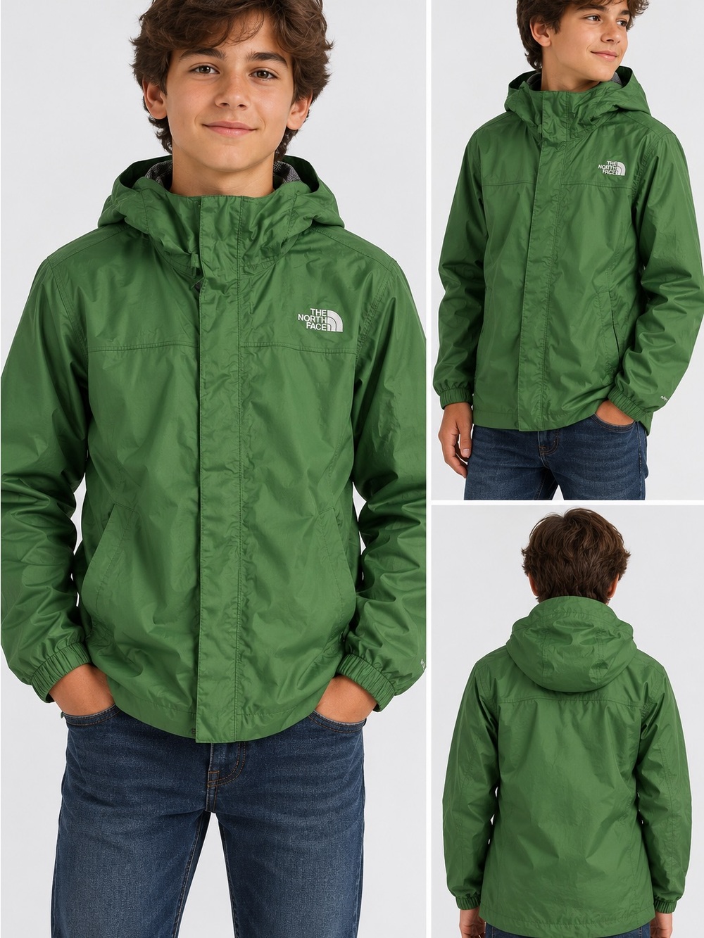 The North Face Kids Green Hooded Raincoat